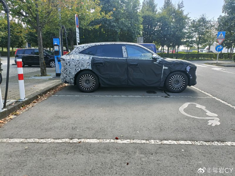 极氪已经在欧洲测试 800V 的新车充电了。配图
