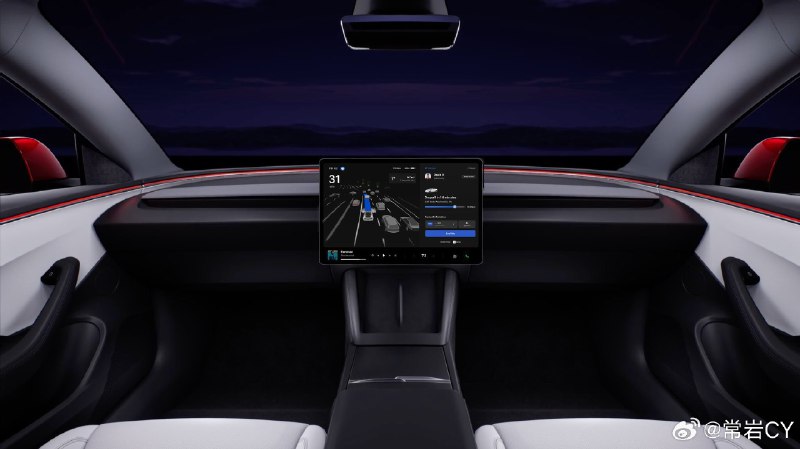 美国设计师 dkrasniy 拿出了自己对于特斯拉 Robotaxi 内饰和软件界面的想象。配图