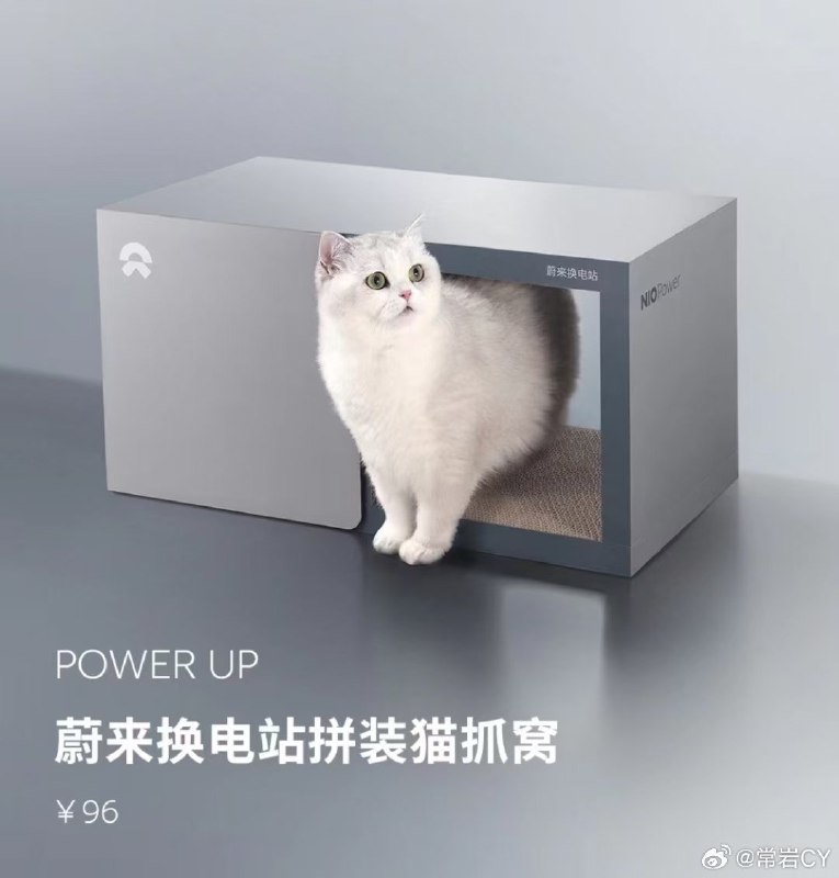 蔚来换猫站来了，你的猫进去，3 分钟给你换个新猫出来[doge]配图