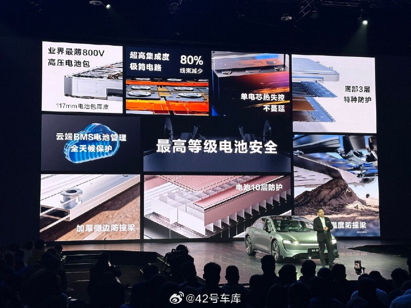 智界 S7 的电池安全一览。配图
