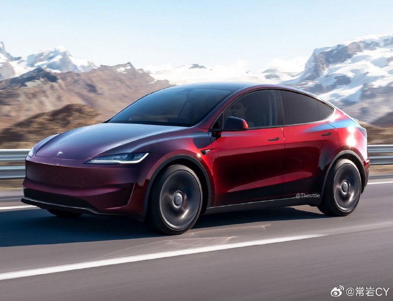 如果将来有 Model Y 改款，会不会就是这个样子？配图