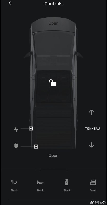 来看看Cybertruck在特斯拉APP中的UI。配图