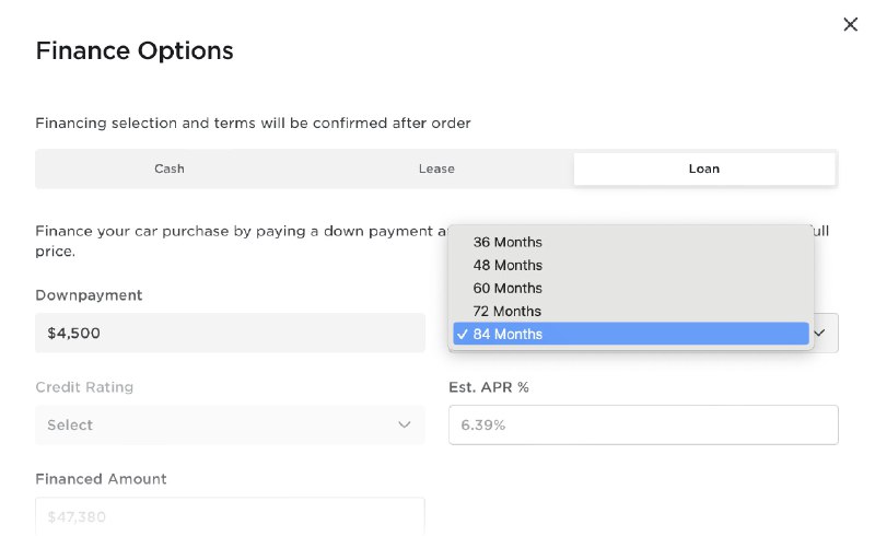 NEWS: @Tesla has launched 84 month financing in the US. https://t.co/p32HJdUcIZ配图