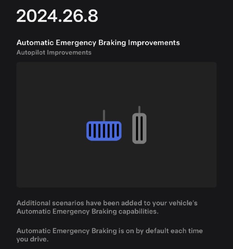 2024.26.8 特斯拉再次优化一下AEB。配图