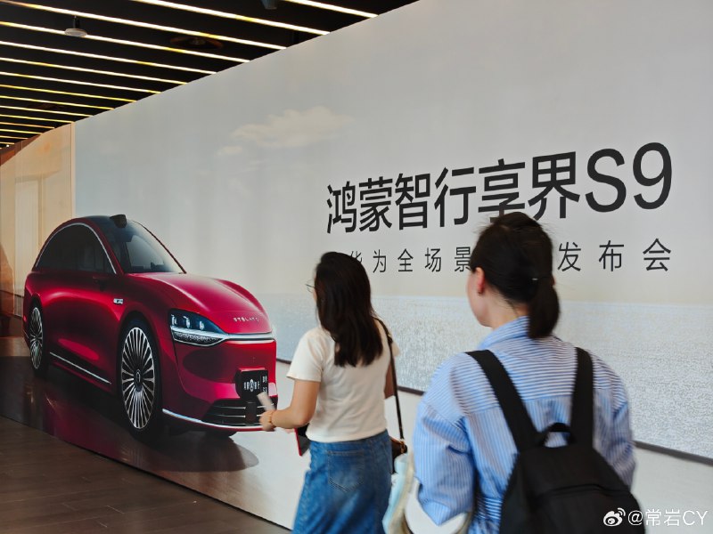 享界 S9 倒真可以说是这个家族式前脸用起来最协调的一款车了。配图