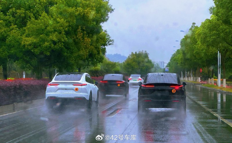 在乐道 APP 中看到的白色和黑色的乐道 L60 。配图