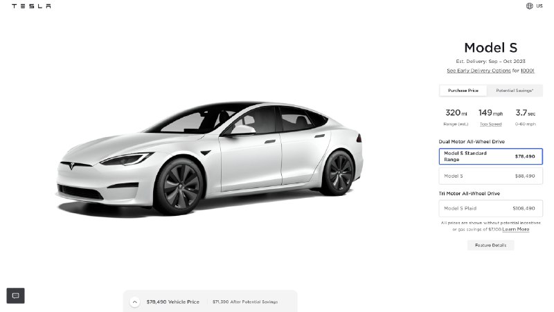 NEWS: Tesla says these new Standard Range Model S and Model X cars are software limited. This means they don't use LFP batteries.配图