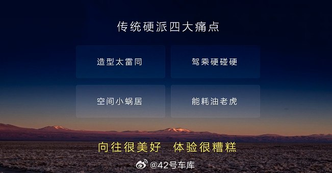 深蓝总结的传统硬派四大痛点，包括：配图