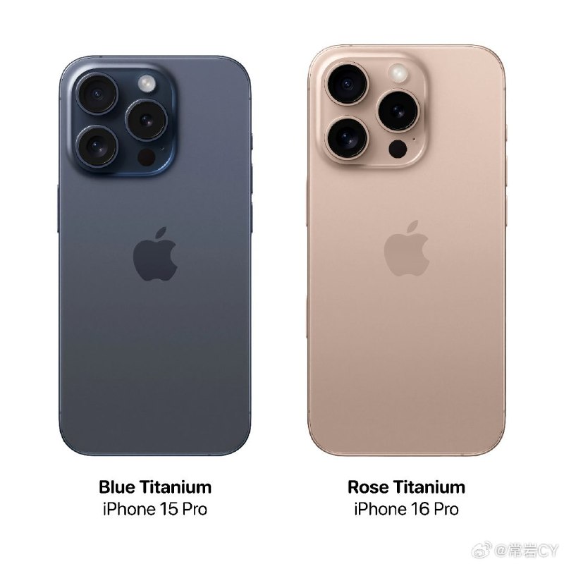彭博社消息显示,iPhone 16 Pro Max 将把玫瑰金色带回,以取代 15 系列的蓝色钛金属。配图