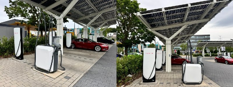 特斯拉开始在超级充电站试点安装免费车载吸尘器配图