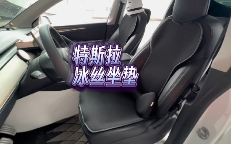 特斯拉冰丝坐垫配图