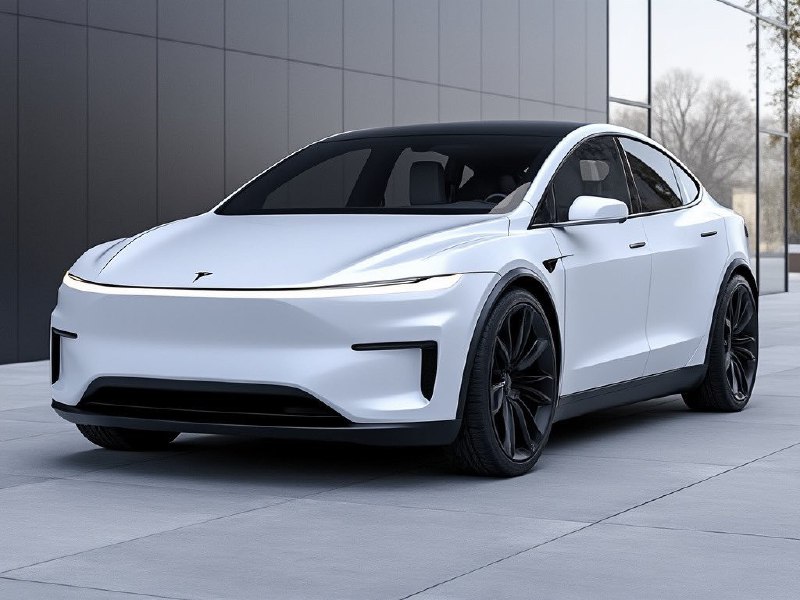看到张 Model Y 的渲染猜想图。配图
