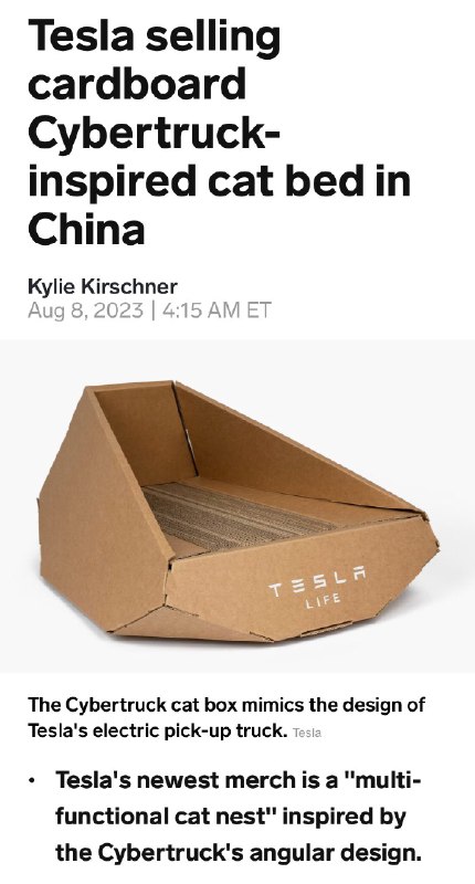 The demand of Cybertruck is insane. So is the related merchandise.配图
