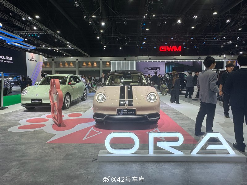 来到长城汽车在泰国车展的展台。配图