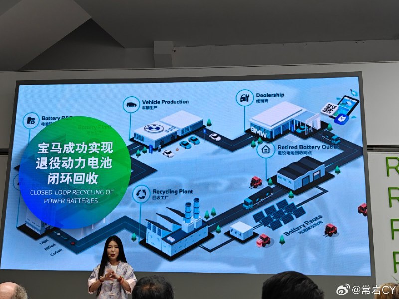 对于大家关心的电动汽车电池淘汰之后怎么办这个问题，BMW 给出了答案。配图