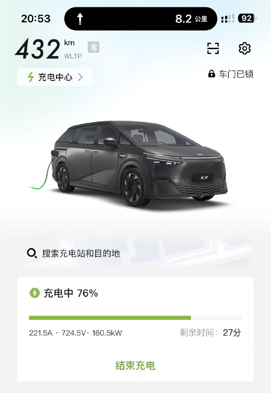 还在蹲坑的我,猛然发现充电功率已经是160kW了~现在国网的充电桩功率也这么顶的嘛?配图