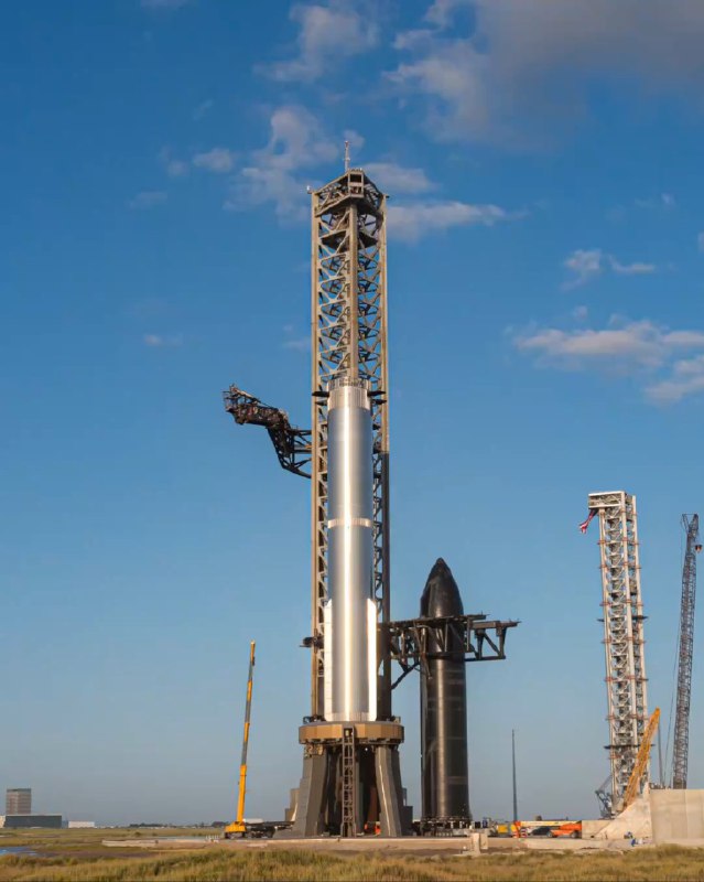 SpaceX 已经得到了美国航天局的批准,将在今天进行星舰的第五次试射。配图