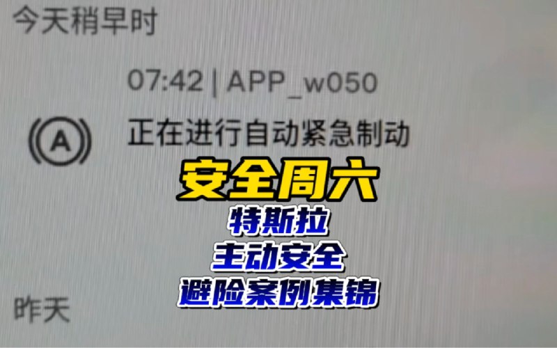 特斯拉主动安全避险案例集锦配图