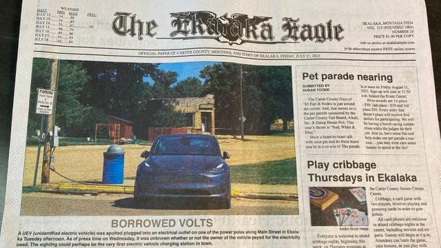 What happens when a Tesla can to Ekalaka Montana配图