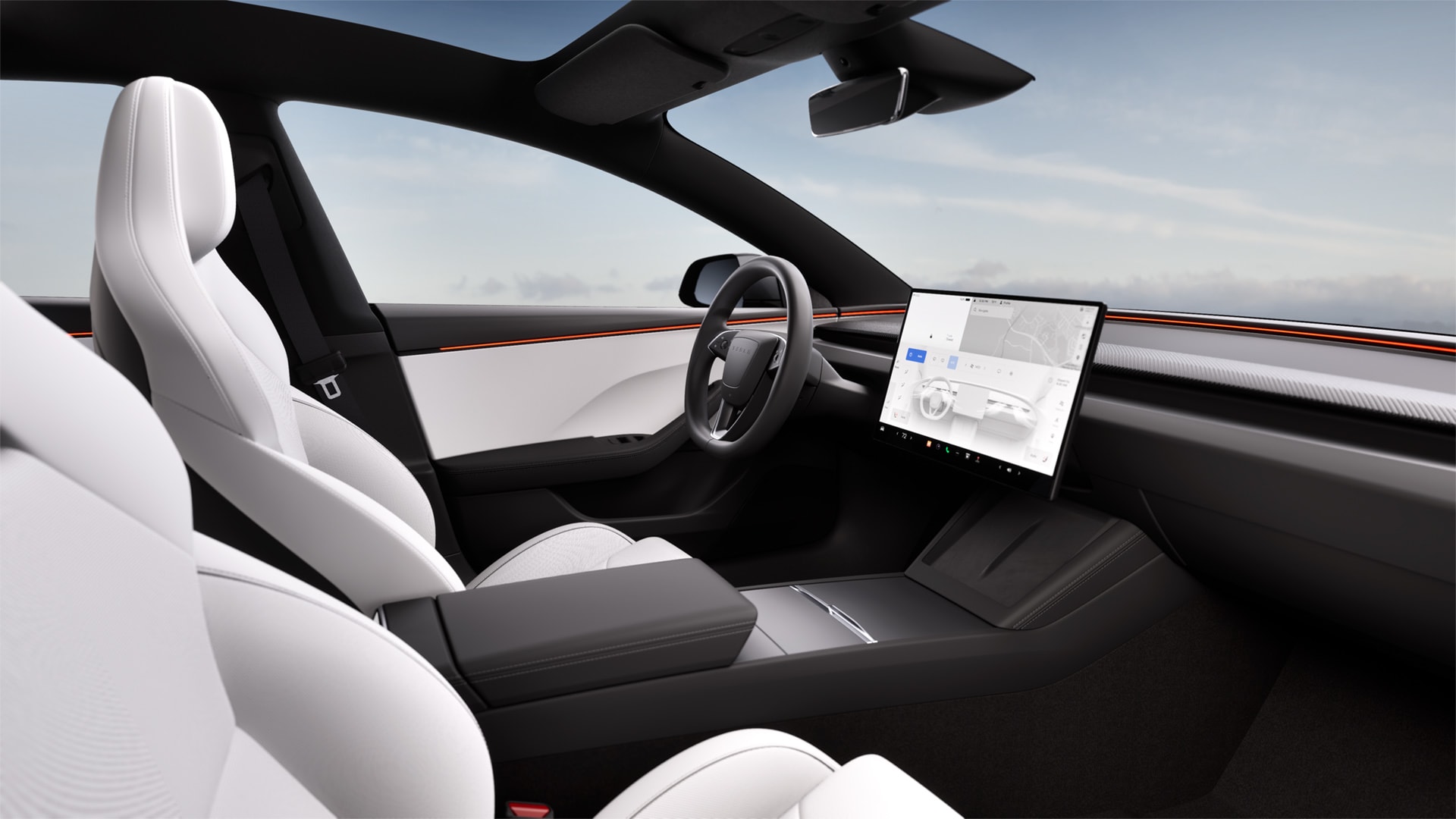 特斯拉 Model 3 全系升级 16 英寸屏幕，性能版增黑色顶棚配图