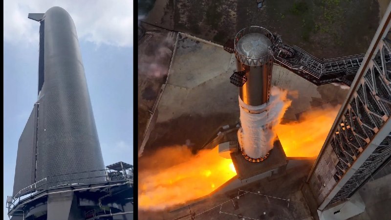 SpaceX完成Booster 19静态点火并运送Ship 39至发射台配图