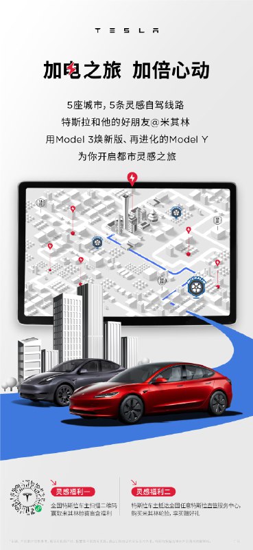特斯拉跟米其林的联名活动来了！配图