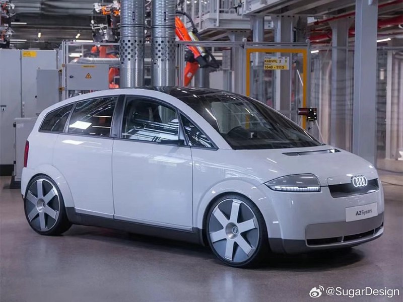 奥迪 A2 e-tron 复刻 25 年前的油车，是否会量产还存疑。油车当时的销量不太行，改成这样的纯电 A 级小车或许有惊喜。配图