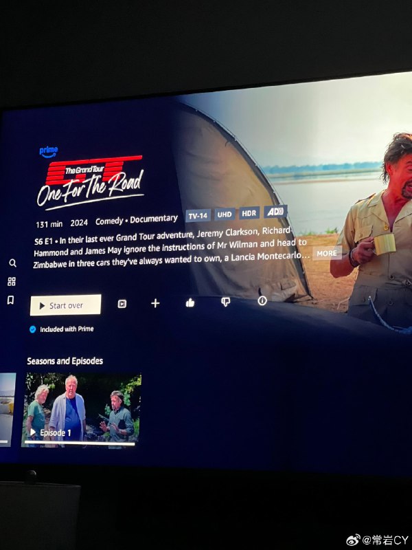 《THE GRAND TOUR》最终集上线。配图