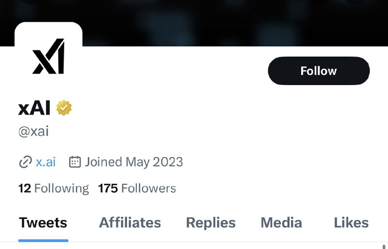 NEWS: Elon Musk/Twitter have created a new account: @xai配图
