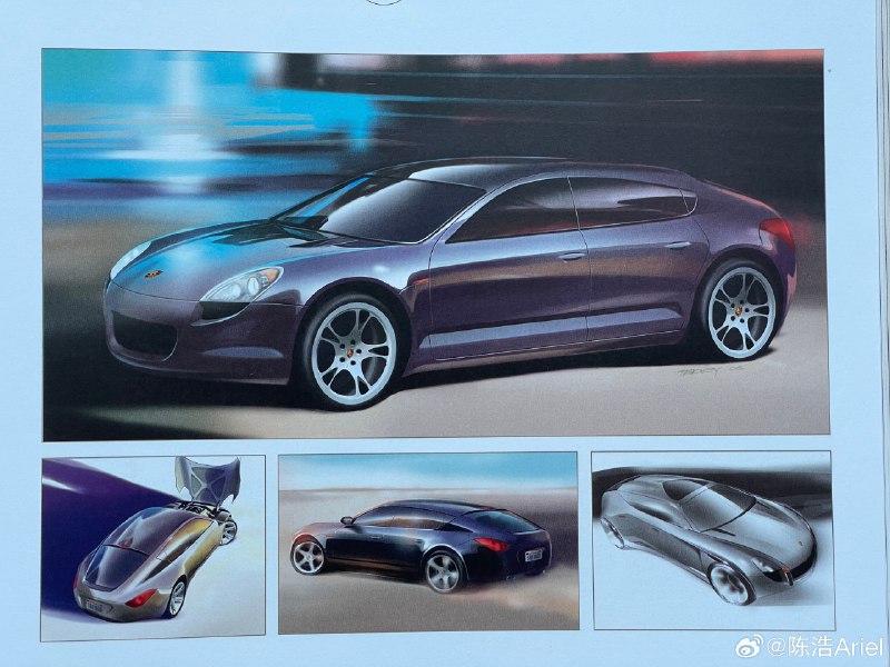 身上还有点卡雷拉 GT 的影子，不过今晚新 Panamera 就要全球首发了。 #新能源汽车##42how#配图