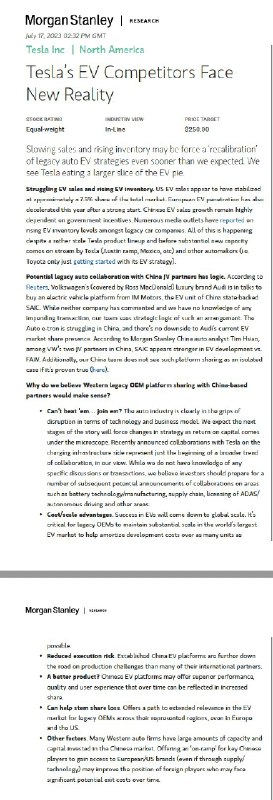 Morgan Stanley's Adam Jonas in new $TSLA note:配图
