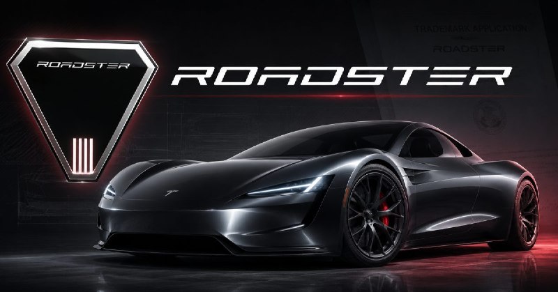 特斯拉提交全新 Roadster 商标与独特徽章配图