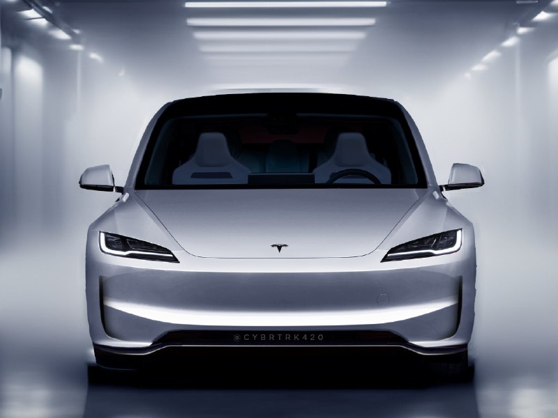焕新款 Model 3 性能版渲染图～配图